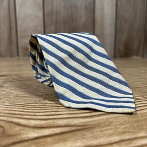 Brooks Brothers Makers Men's Neck Tie All Cotton Striped Made in USA 55x3.5